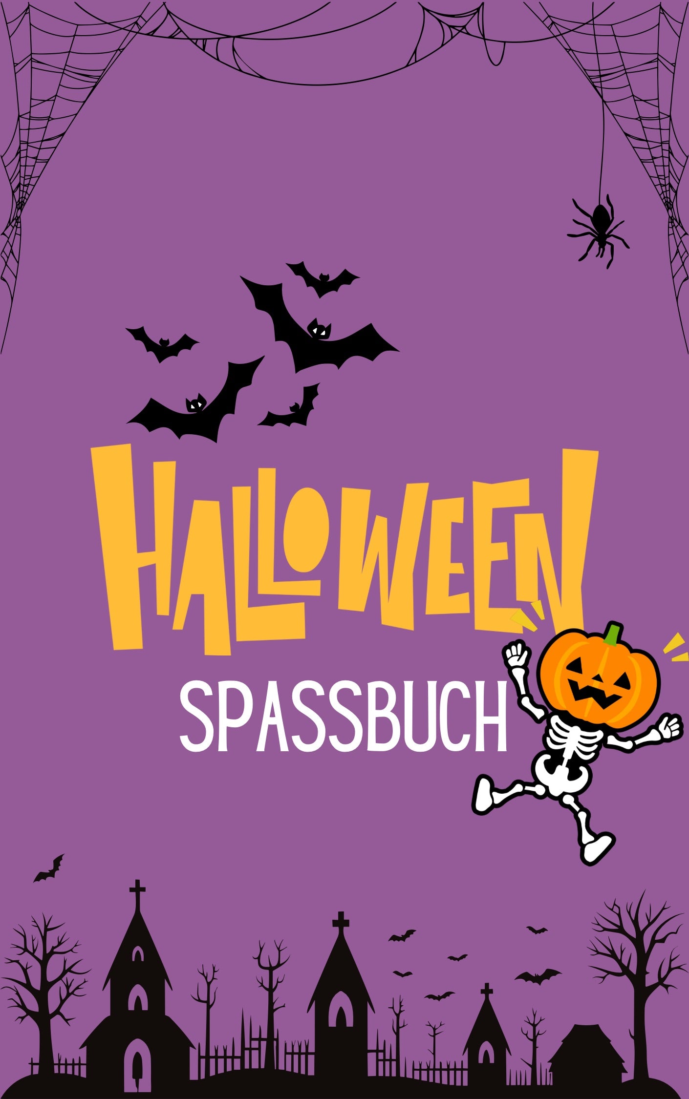 Halloween Spaßbuch – Rätsel, Malvorlagen & Rezepte (PDF, 14 Seiten)